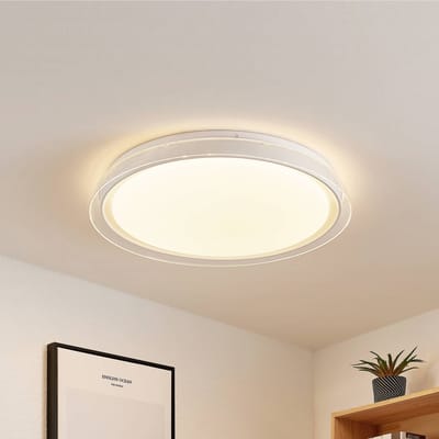 Lindby LED plafondlamp Sleya Ø 50 cm, wit, CCT, dimbaar