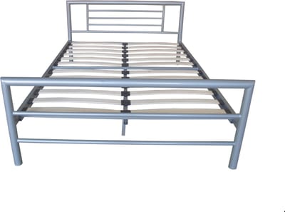 Bed 'Sandro' Grijs 160x200 Met Lattenbodem