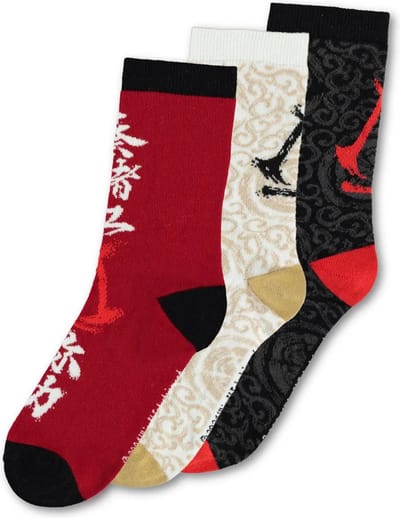 Assassin's Creed Shadows - Crew Socks 3 Pack - 43/46