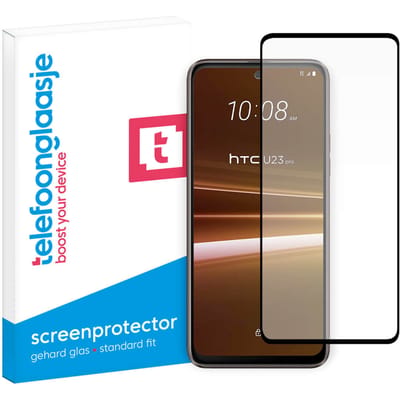 HTC U23 Pro screenprotector gehard glas Edge to Edge
