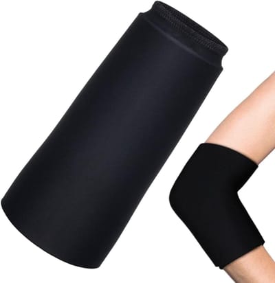 Knie-ijspakket - Warm koud wrap - Herstel Ondersteuning - Rekbaar geldesign - 21 x 13 x 10 cm - Blauw