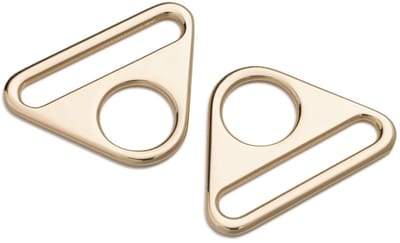PRYM Driehoek-ring met gleuf 40mm new gold 615837 - Prym