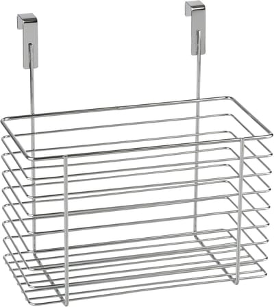 Famanu - Hangmand organizer voor kastdeur of lade, verchroomd metaal, ruimtebesparend design