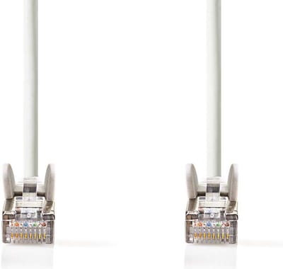 Nedis CAT5e Netwerkkabel - SF/UTP - RJ45 Male - RJ45 Male - 10.0 m - Rond - PVC - Wit - Polybag