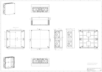 Spelsberg AKi 2-g Installatiebehuizing 300 x 300 x 132 Polycarbonaat Grijs 1 stuk(s)