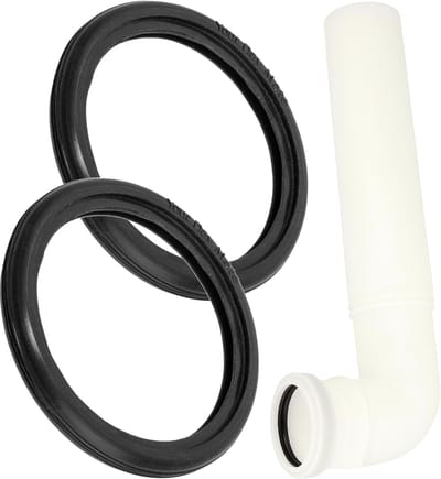 Afdichtingsringen Toilet - Reserve Onderdelen - Lekkage Reparatie - Corrosiebestendig EPDM - 54x42mm Buiten Binnen - Zwart