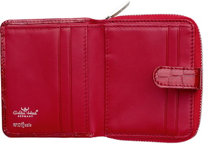 Golden Head Portemonnee / Portefeuille Dames - Ritsportemonnee - RIFD - Leer - Krokodillenprint - Cayenne - Rood Croco