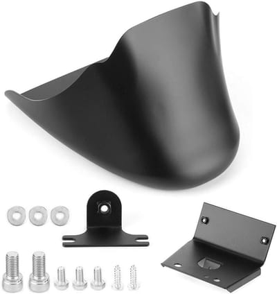 MK Stoer - Motorfiets Voorspoiler - Kin Kuip - Onderste Cover - Iron XL 883 - Geschikt voor Harley-Davidson - Zwart - Accessoire.