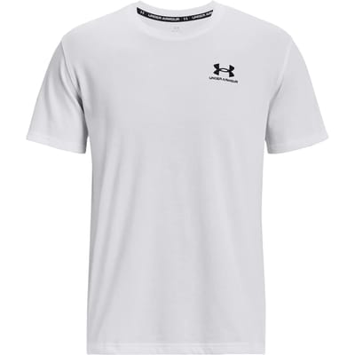 Under Armour T-shirt UA Heavyweight T-shirt met korte mouwen en geborduurd logo, wit - XXL