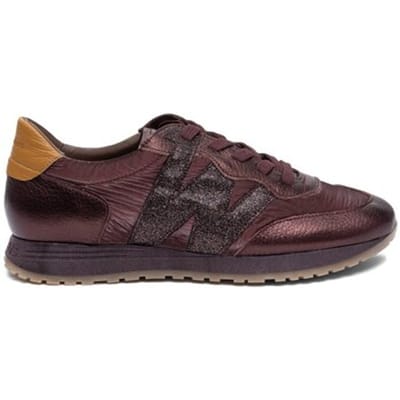 Wonders Leren sneakers Tot granaatrood
