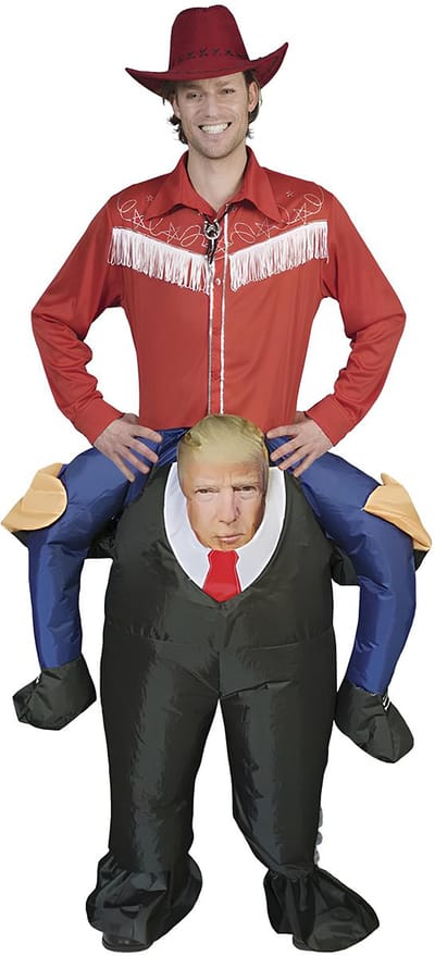 Funny Fashion Opblaasbaar kostuum - Trump pak voor Carnaval & Feestjes
