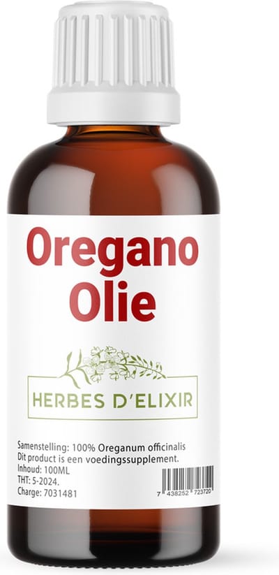 Herbes D'elixir Oregano Olie - 100ml - 100% Natuurlijk - Etherische olie - Oreganum Vulgaris