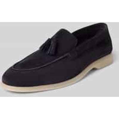 Mocassins van leer, model 'velluto franjo'