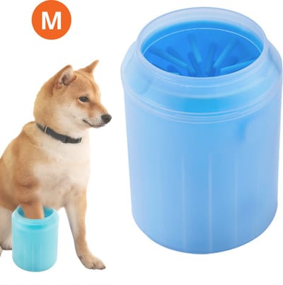 Bovista Hondenpoten Reiniger - Hondenpoten Schoonmaken - Honden Verzorging - Potenreiniger Hond - Poot Reiniger - Blauw - Maat M