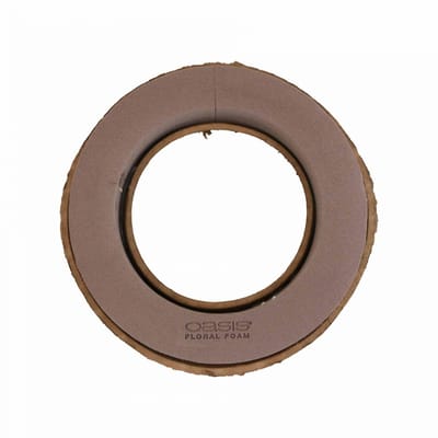 Oasis Steekschuimring Biolit Nature Source Bruin 32cm 2 st