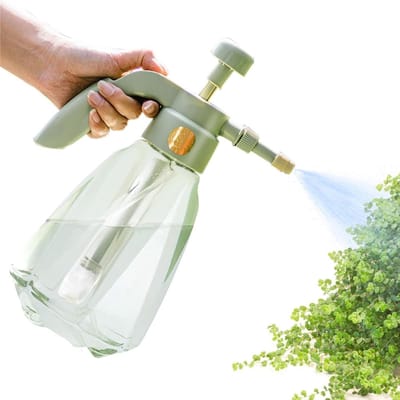 Druksproeier - Handsproeier Tuin - Planten Water Geven - Verstelbaar Mondstuk - 15 Liter - Melkachtig Groen