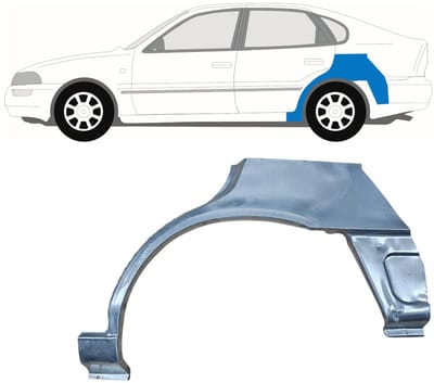 Reparatiepaneel achterspatbord voor Toyota Corolla E10 1991-1998 / Links