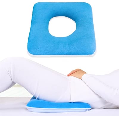 Dailygoods- Billenkussen Ergonomisch - Anti-Decubitus Kussen - Zitkussen Orthopedisch - Stuitkussen - Vloerkussen - Hoog veerkrachtige binnenkern 38x38 cm