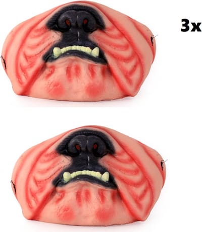 3x Half masker bulldog