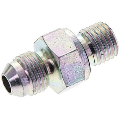 JIC  Dubbele Nippel M12 X 1.5 X UNF 1/2''-20 Staal NBR 275bar