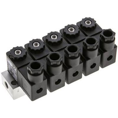 5x3/2 G1/8'' NC Magneetventiel 230V AC -0.95-10bar/-13.2-140psi Airtec