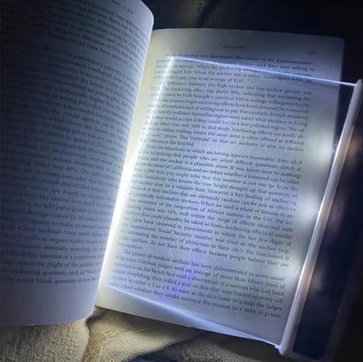 LED Boeklamp met Oogbescherming - Draagbare Flat Plate Bookmark Licht voor Nachtlezen, Studeren, Reizen en Auto Gebruik