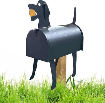 Brievenbus - Postbus decoratie - Buiten versieren - Creatieve dierenvorm - 14.9 x 27.2 x 14.9 cm - Labrador