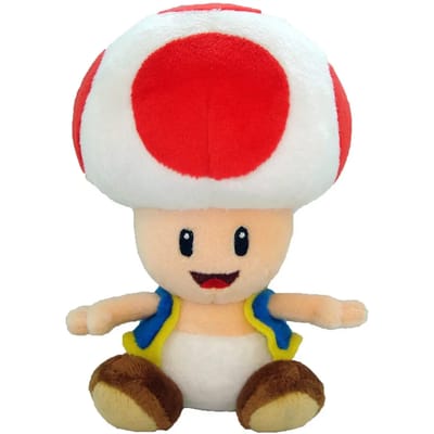 Sanei Super Mario Knuffel Figure Toad 17 cm Knuffeles