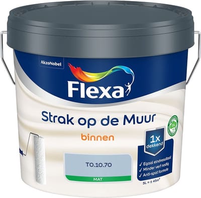 Flexa - Strak Op De Muur Binnen Mat - T0.10.70 - Mengverf - 5 L