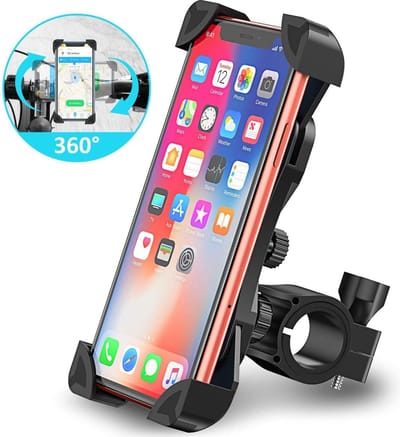 Telefoonhouder Fiets Universeel - Smartphone Houder Fiets - voor Motor - Scooter - GSM Fietshouder 100% safe