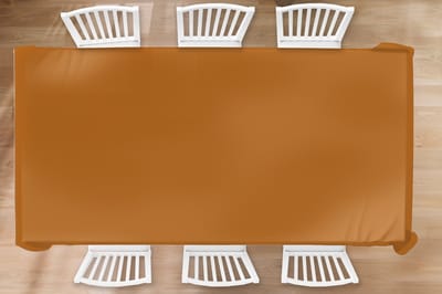 Tafelkleed - Tafellaken - 300x150 cm - Bruin - Aardetint - Effen kleur - Binnen en Buiten