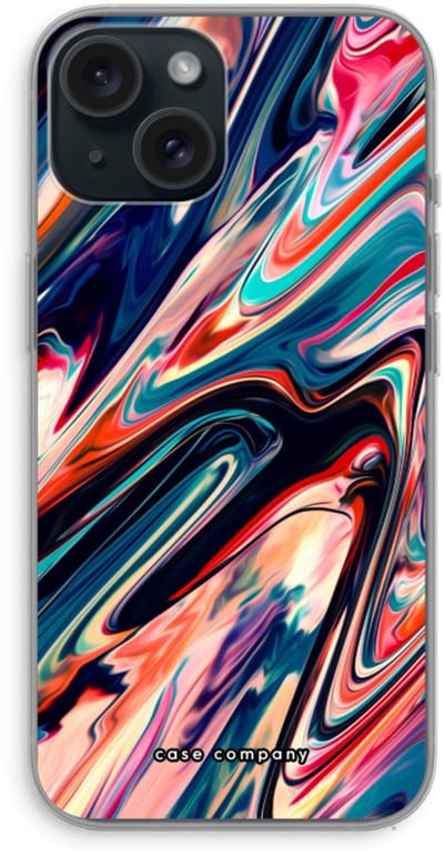 Case Company® - Hoesje geschikt voor iPhone 15 hoesje - Quantum Being - Soft Cover Telefoonhoesje - Bescherming aan alle Kanten en Schermrand