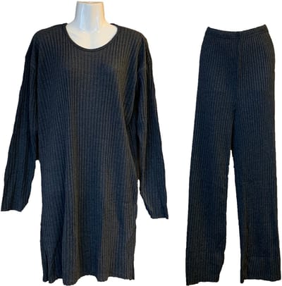 Dames Pyjamaset Zwart - M