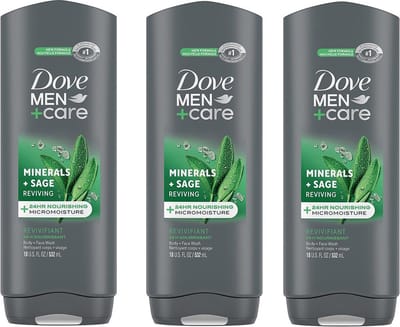 Dove Douchegel Minerals + Sage 3 x 400 ml