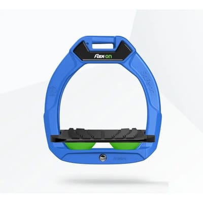 Veiligheidspaardrijstijgers Incliné Grip Blauw/Zwart/Groen kind Flex-On Safe-On