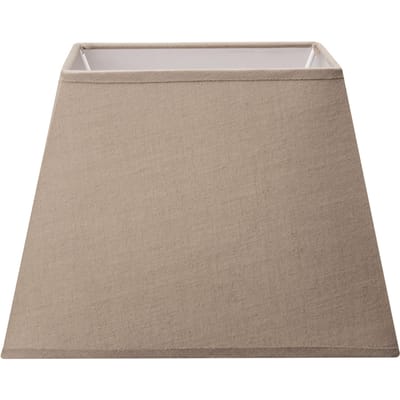 Home Sweet Home - Stoffen - Stoffen Lampenkap - Rectangle - taupe - Minimalistische stijl - 20 x 20 x 14 cm - E27 fitting - voor Tafellamp - voor