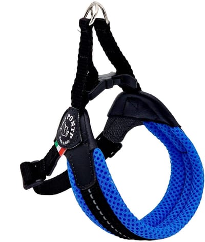 Tre Ponti Fibbia Verstelbaar Hondentuig Mesh Rood&Reflectie - Hondenharnas - 37-50 Cm Tot 6 Kg