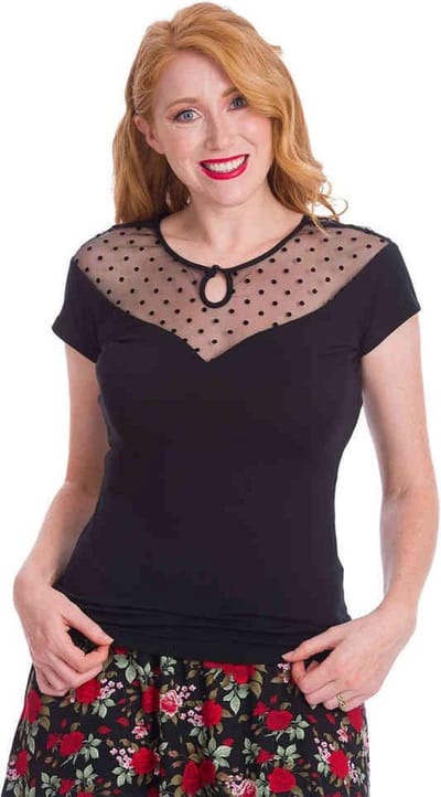 Dancing Days - SMOULDER Top - L - Zwart