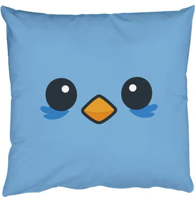Sierkussens - Kussentjes Woonkamer - 50x50 cm - Vogel - Blauw - Eenvoudig