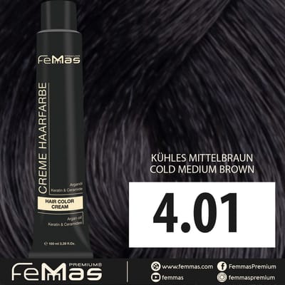 Femmas (4.01) - Haarverf - Medium Bruine - 100ml
