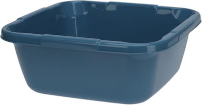 Stevige 6 Liter Kunststof Spoelbak Hoekig - Ideaal als Afwasbak, Camping Wasbak of Voetenbad
