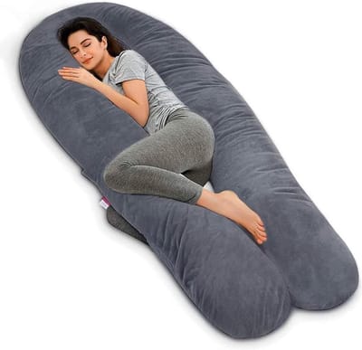 Zwangerschapskussens - U-vormig zwangerschapskussen - afneembare fluwelen hoofdkussensloop - zwangere vrouwen - 3 kg - 78 cm x 150 cm zwangerschapskussens