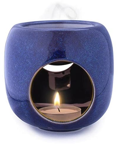 Minimalistische keramische geurlamp voor etherische oliën - Aromalamp voor geurwas en theelichten