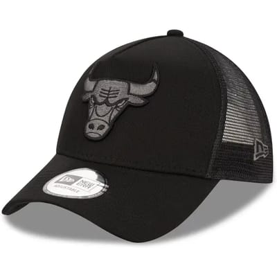 New Era CHICAGO BULLS TONAL BLACK A FRAME TRUCKER