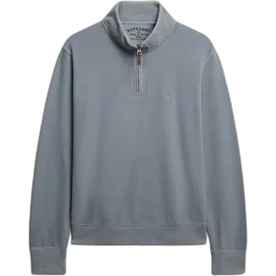 Superdry - Klassieke Essential trui met halve rits - Heren - Truien