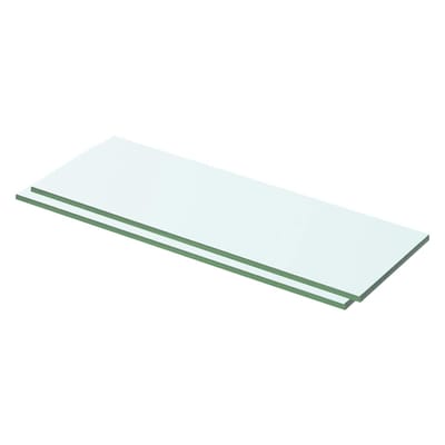 vidaXL - Schappen - 2 - st - 50x12 - cm - glas - transparant