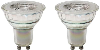 Spectrum LED Lamp GU10 - 7.5W - 230V - 1100 Lumen - 3000K Warm Wit - Ø50mm - Voor Werkverlichting, Spiegelkast of Garage - 2 stuks