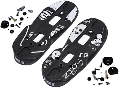 Inline Skates Onderdelen - Vervangende Soulplates - Skates Repareren - Inclusief Schokdemper - EU 43-44 - Zwart Wit
