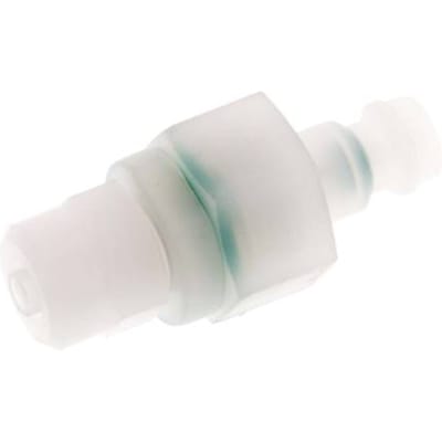 PVDF DN 5 Koppeling Insteeknippel 4x6 mm opsteekfitting Dubbele afsluiting