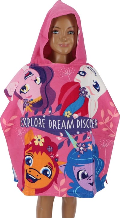 My Little Pony Badponcho met capuchon - Roze - 55 x 110 cm